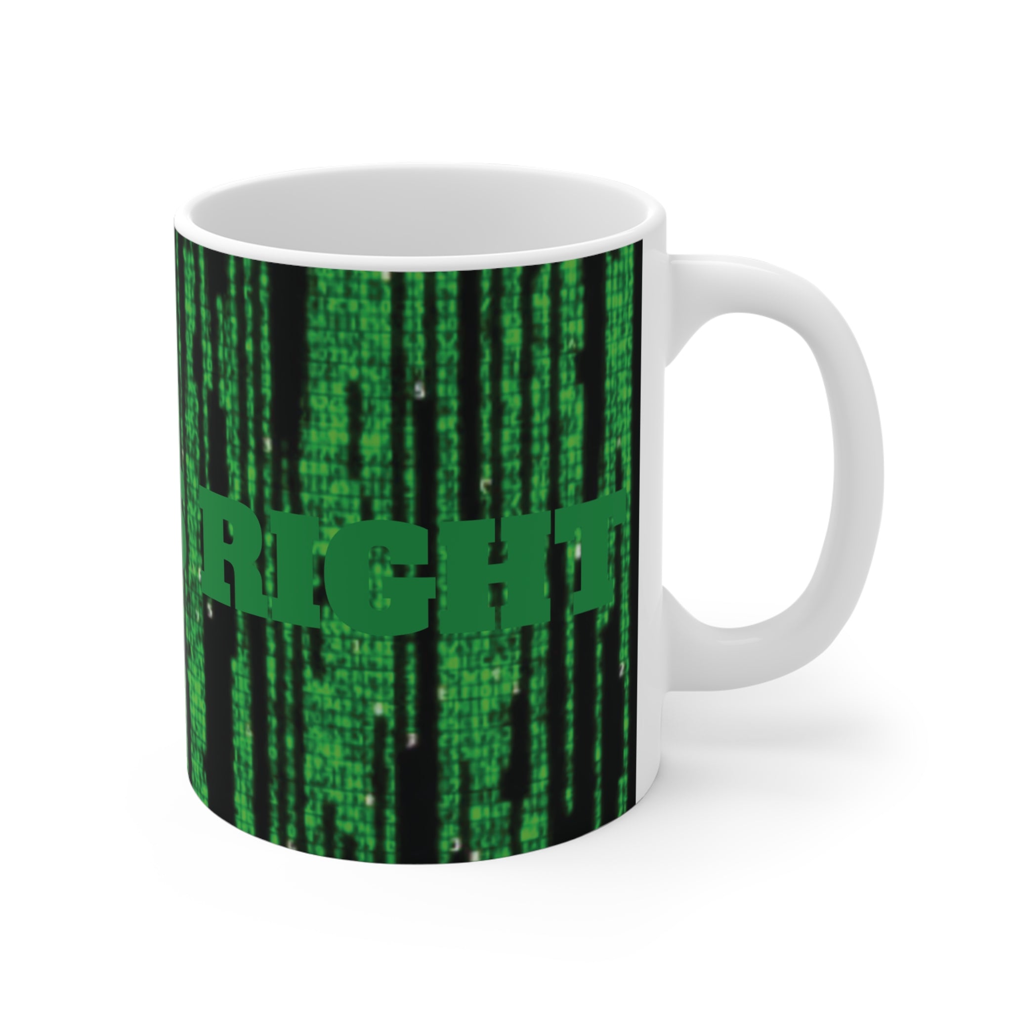 Very Ugly NFC Was Right Matrix-Themed 11oz Mug — NoFaceCrypto