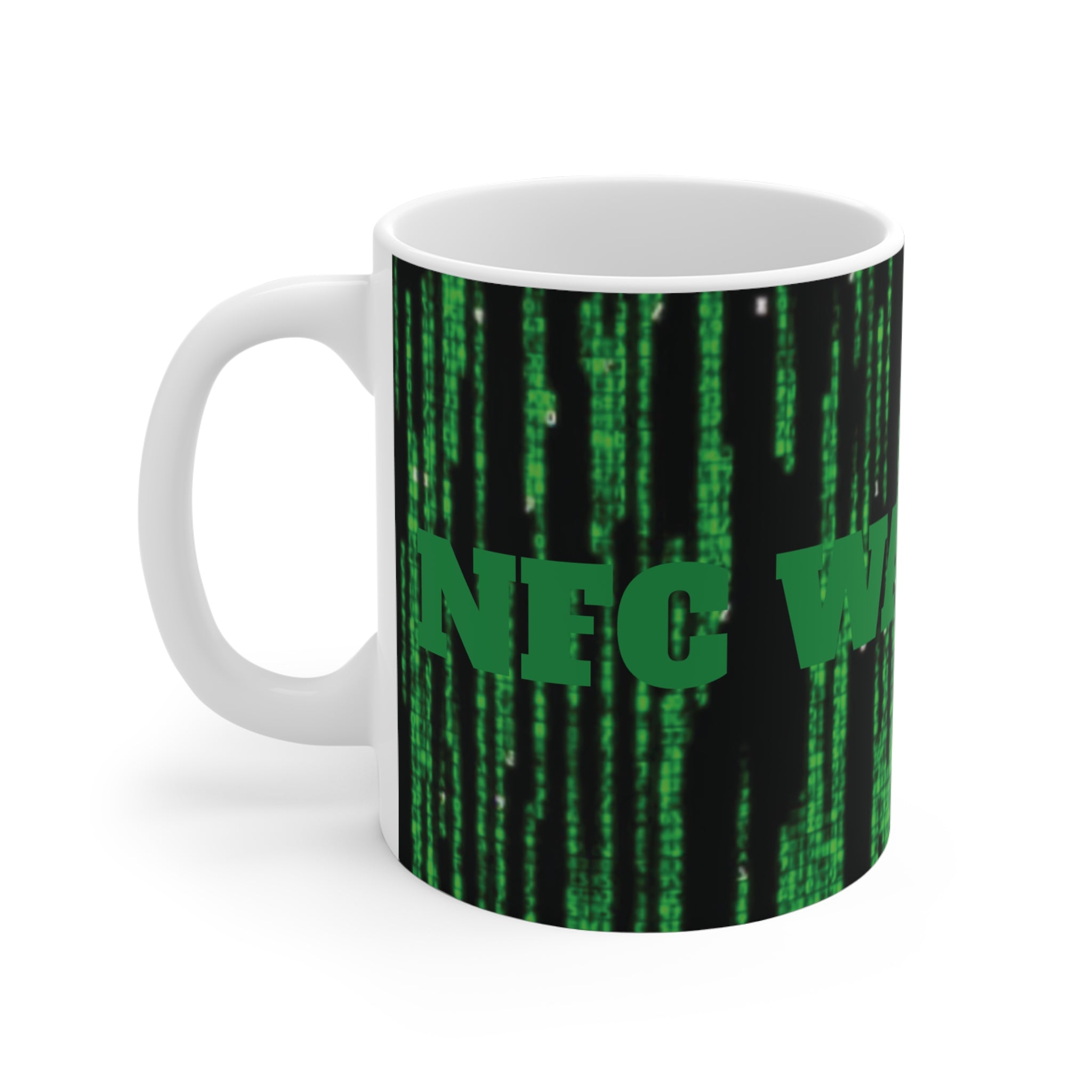 Very Ugly NFC Was Right Matrix-Themed 11oz Mug — NoFaceCrypto